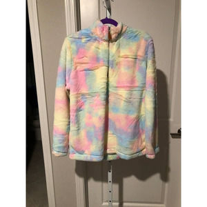 NEW TIE DYE PINK LILY PULLOVER SZ M